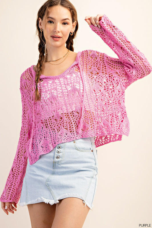 Delia Crochet Sweater