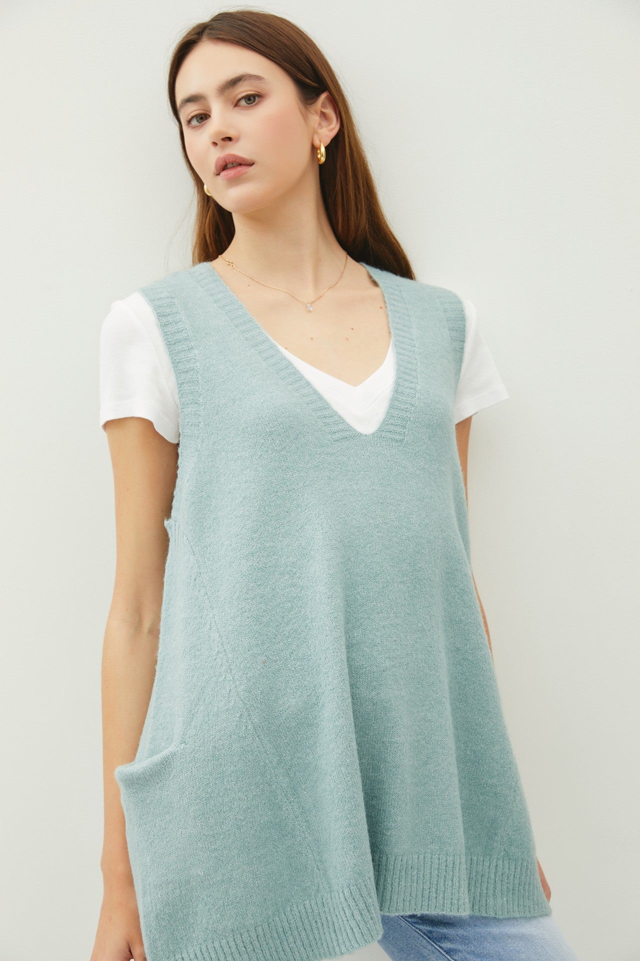 Sadey Oversized Sweater Vest