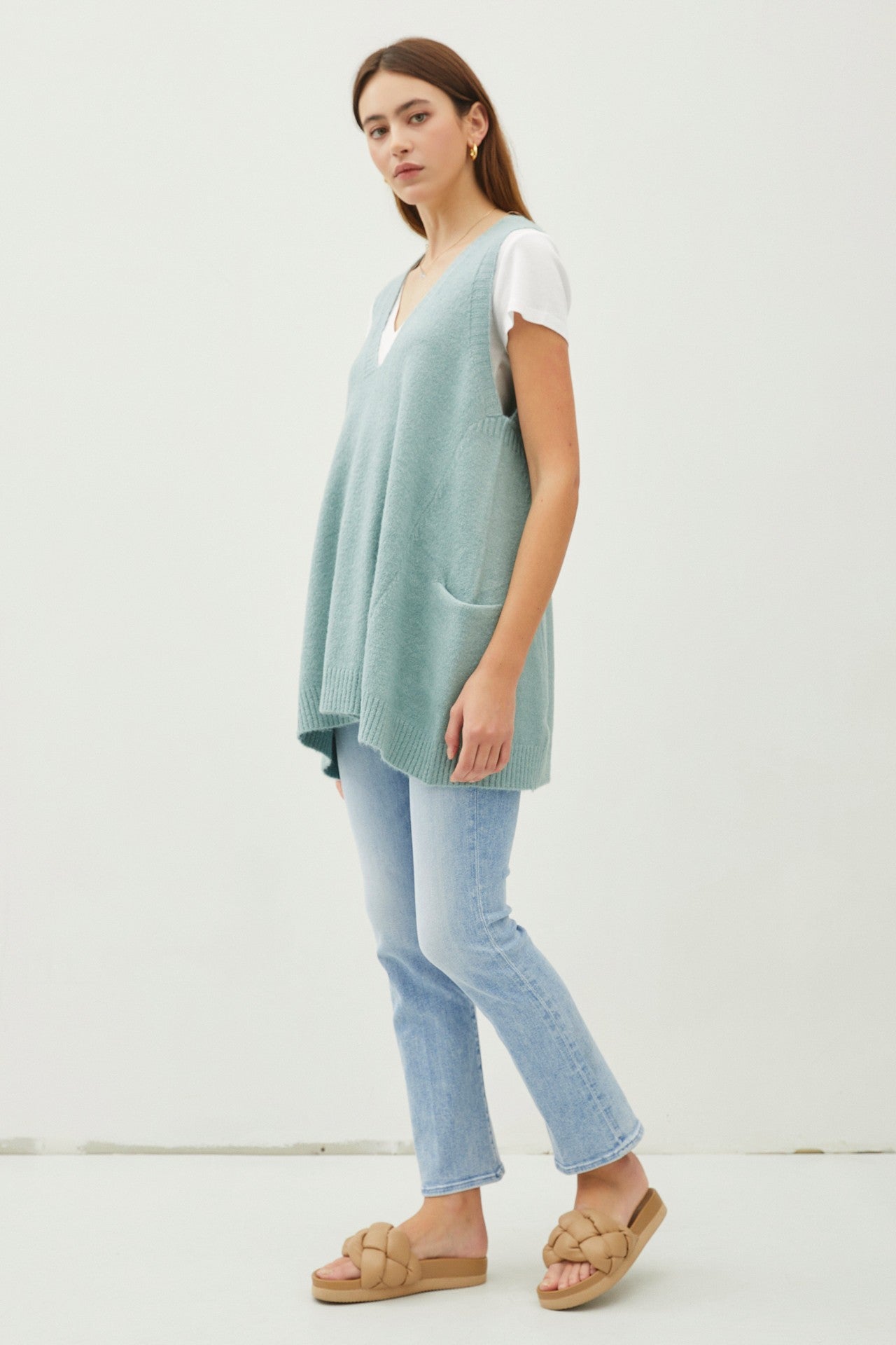 Sadey Oversized Sweater Vest
