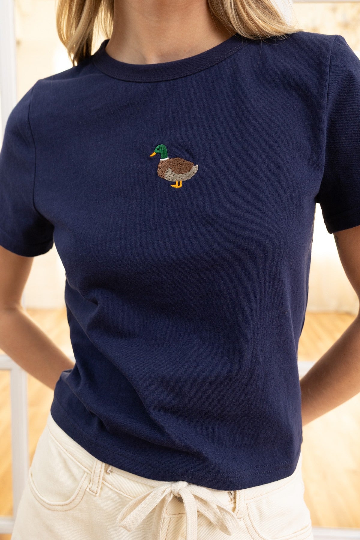 Embroidered Duck T-Shirt