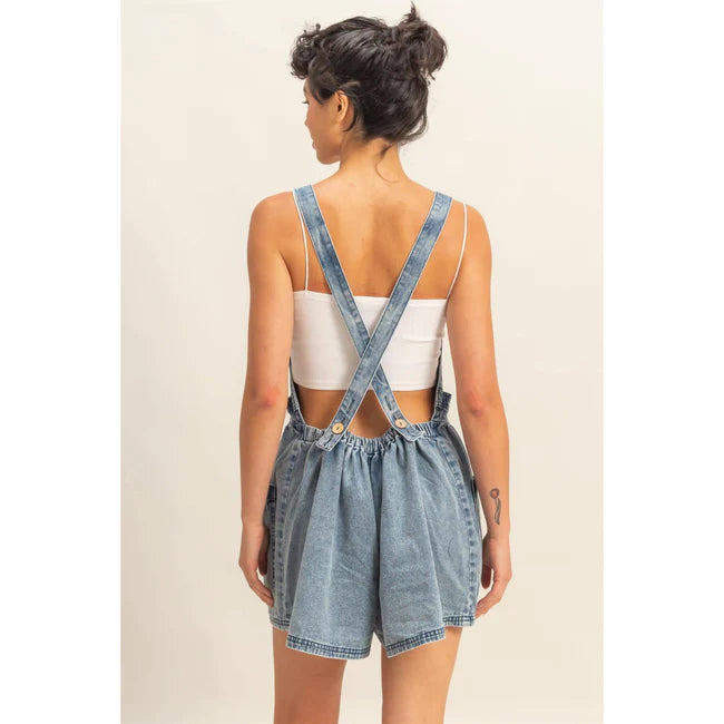 Katey Denim Romper