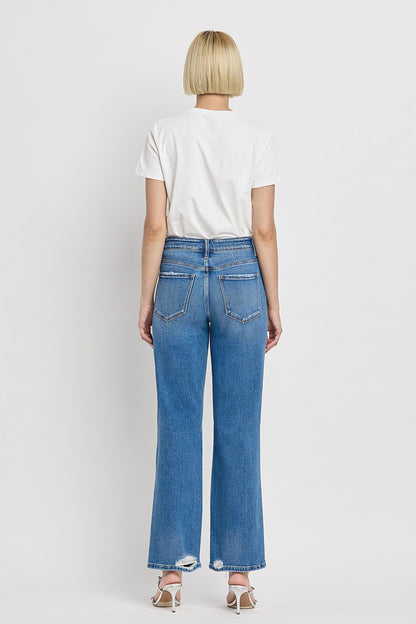 Gladden High Rise Slim Wide Leg Jean