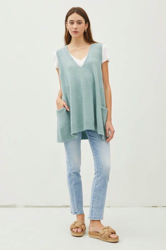 Sadey Oversized Sweater Vest