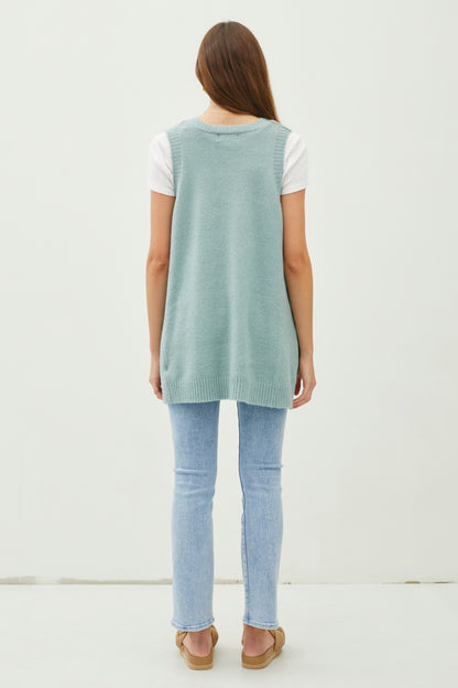 Sadey Oversized Sweater Vest