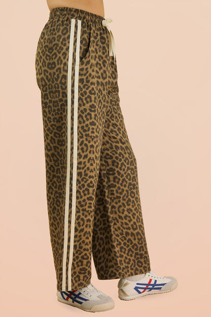 Merrick Animal Print Track Pants