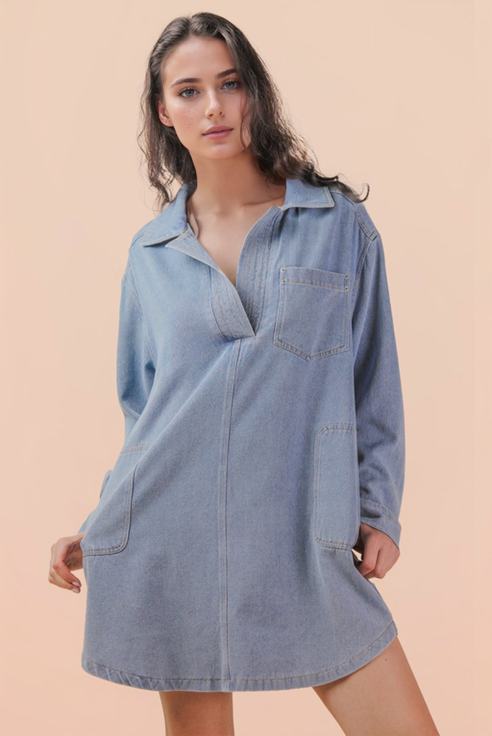 Tessa Washed Denim Dress