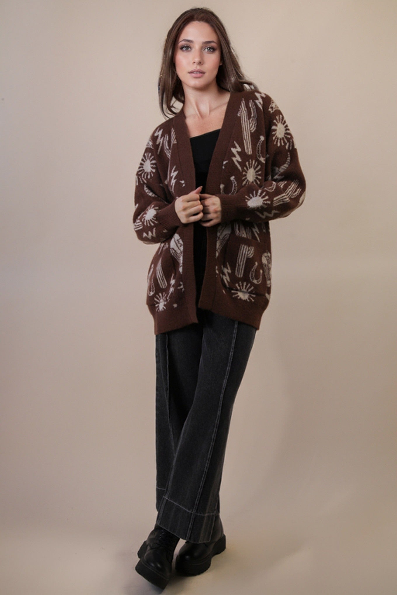 Vivvie Western Cardigan