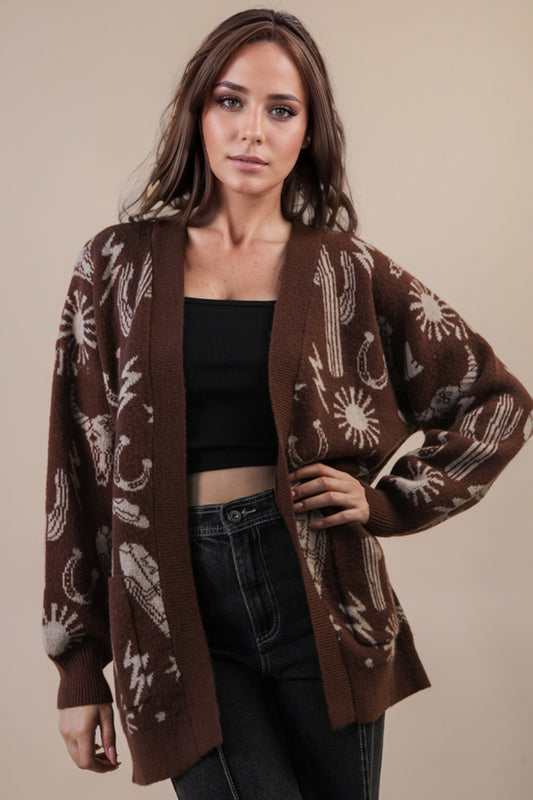 Vivvie Western Cardigan