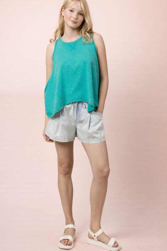 Judith Chambray Shorts