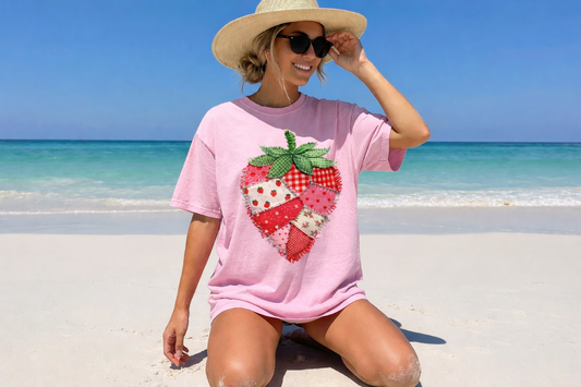 Patchwork Strawberry T-Shirt