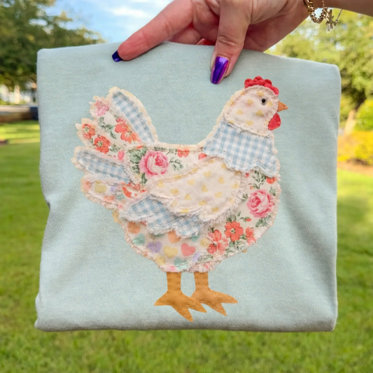 Patchwork Chicken T-Shirt
