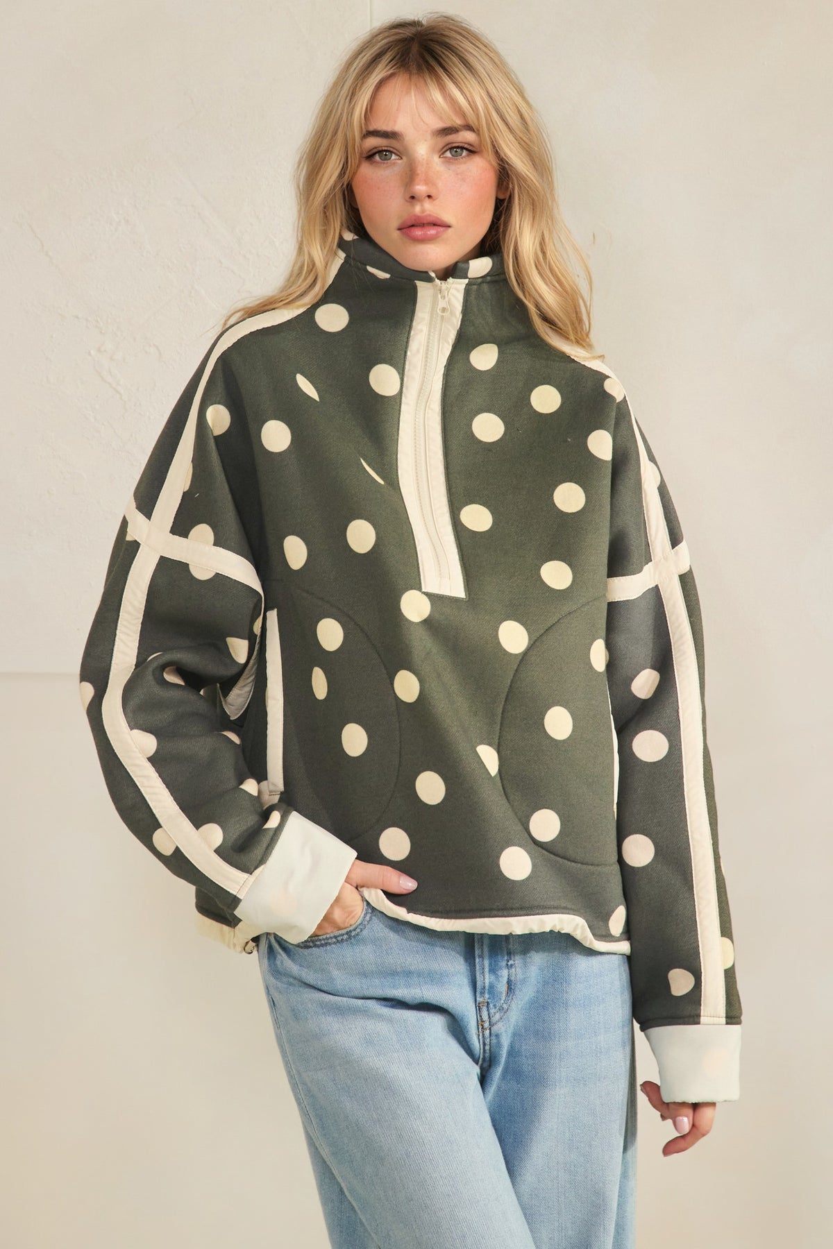 Ginger Polka Dot Pullover