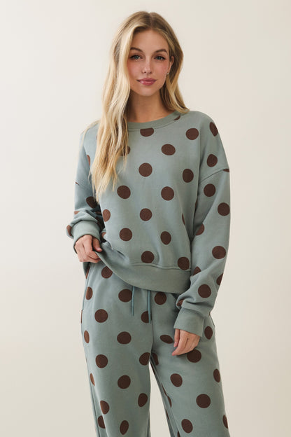 Keaton Polka Dot Sweatshirt