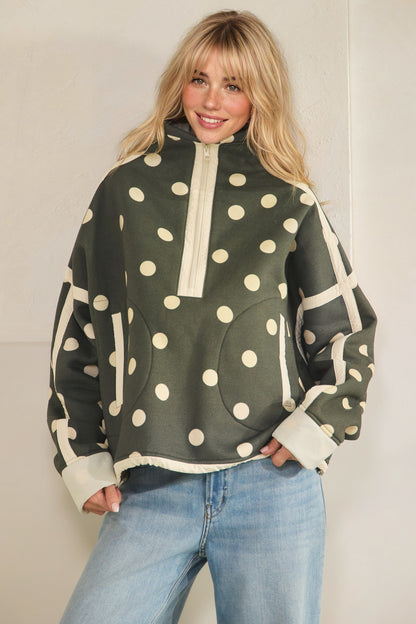 Ginger Polka Dot Pullover