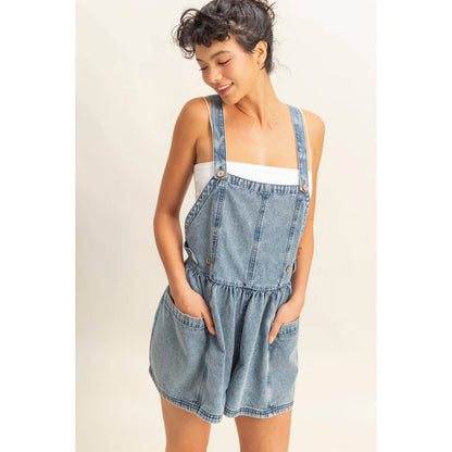Katey Denim Romper
