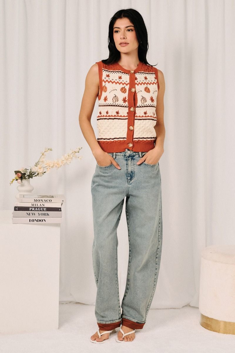Kallie Cable Knit Sweater Vest