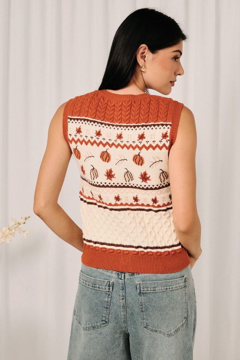 Kallie Cable Knit Sweater Vest